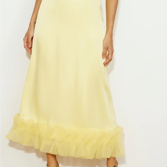 Hello molly small ruffle satin dress - Picture 2 of 4